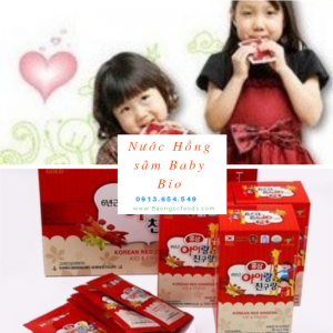 dinh dưỡng trẻ em, hồng sâm Hàn Quốc, sâm cho trẻ em