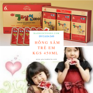 hồng sâm trẻ em, sâm trẻ em, dinh dưỡng trẻ em